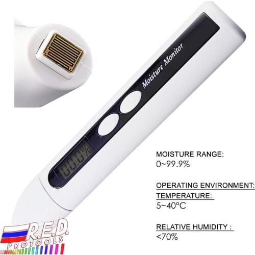 Portable Digital One Touch Operation Pen-type Skin and Facial Face Moisture Analyzer Monitor Tester LCD 0~99.9% Range