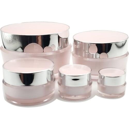 10pcs 2-100g Cosmetic Empty Jar Pot Eyeshadow Makeup Face Cream Container Bottle Acrylic Creams Skin Care Products Makeup Tool