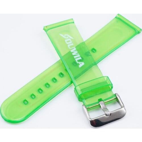 Souwila Rubber Watchband 18mm 20mm 22mm Replacement Bracelet Men Black Sport Silicone Watch Strap Bands