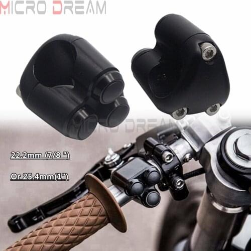 Motorcycle 22mm 7/8" Or 25mm 1" Bars Handlebar M-switch Push Button Switch Gear 3-Button Housing For Harley Honda Yamaha XS650