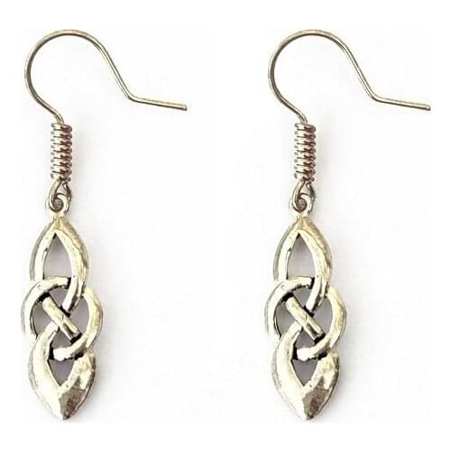 Earring Double Celtic Knot Infinite Round Earring Infinity Jewelry 12pcs/lots