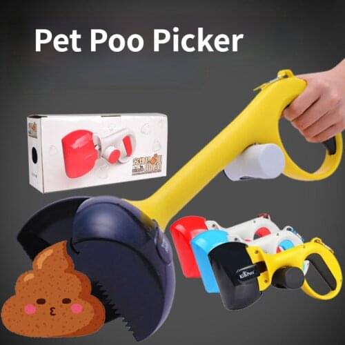 Pet Pit Picker Dog Long Handle Poop Scoop Outdoor Clean Pick Up Waste Picker Cleaning Tools Dog Excrement Collector
