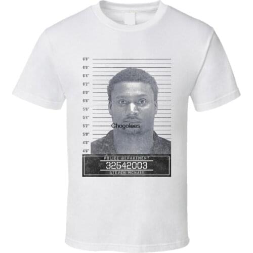 Steven Mcnair Famous Sports Star Mugshot Police Department T Shirt