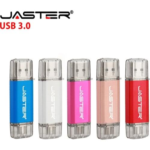JASTER Type-c USB Flash Drive OTG usb flash mini metal usb 3.0 8GB 16GB 32GB type c otg u stick memoria stick pendrive