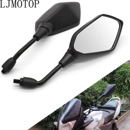 Universial 10mm Motorcycle Mirrors Racing Sport Bike Rear View Mirror For Kawasaki VERSYS 650 ZG1000 ZRX 1100 1200 ZX 11 1100 7R