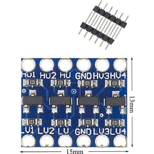 10pcs/lot 5V-3V IIC UART SPI Four 4 Channel Level Converter Module A11