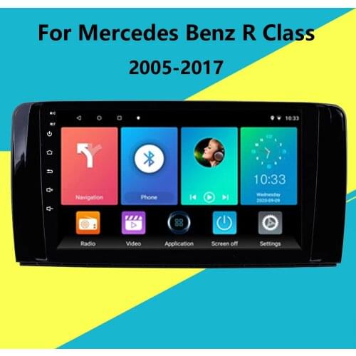 2 Din 9" Car Multimedia Player Android GPS Autoradio For Mercedes Benz R Class W251 R280 R300 R320 R350 R63 2005-2017 Head Unit