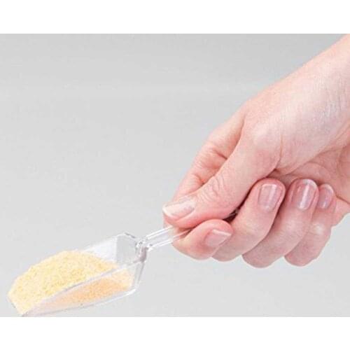 5pcs Mini Plastic Ice Tray Shovel Kitchen Flour Food Candy Ice Cream Scoop Pelles Bonbons Beans Scoops Party Buffet Tools Set