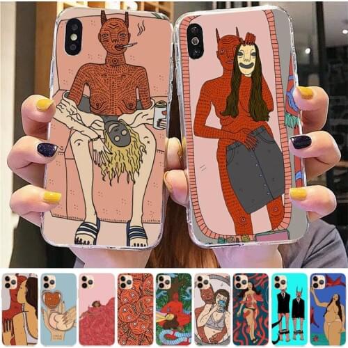 TOPLBPCS Polly Nor Art Phone Case for iPhone 8 7 6 6S Plus X 5S SE 2020 XR 11 12 pro XS MAX