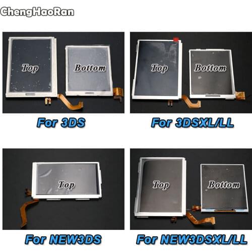 ChengHaoRan Top Upper under LCD Screen Display for Nintendo New 3DSXL LL For 3DS XL 3DSLL Bottom Lower Display Panel LCD Screen