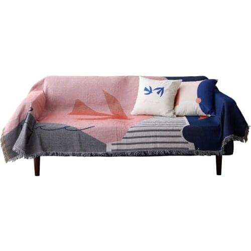 Decorative Sofa Blanket with Tassel Sofa Cover Dust Cover Tapestry Throw Blankets for Travel Plane Cobertor Bedspread Koc