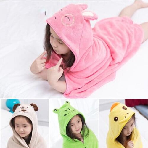 Animal hood baby towel Cartoon Baby Spa Towel Kids Bathrobe Baby Bath Towels Blanket