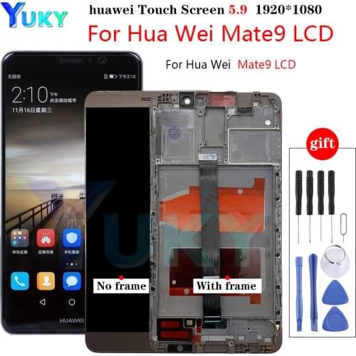 Or HUAWEI Mate 9 LCD Display Touch Screen Digitizer For Huawei Mate 9 LCD With Frame Mate9 MHA-L09 MHA-L29 Screen Replacement