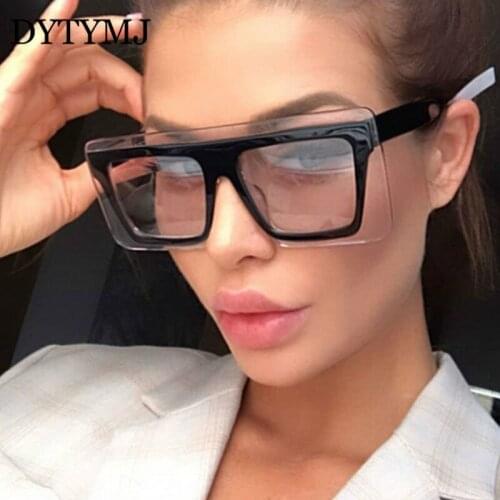 DYTYMJ 2020 Oversized Women Sunglasses Square Sun Glasses For Women/Men Brand Designer Eyewear Women Retro Gafas De Sol De Mujer
