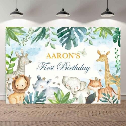 Thinvinyl new born woodland BirthdayParty baby shower BannerBackgrounds Printed Professional Indoor Photographic studio Backdrop