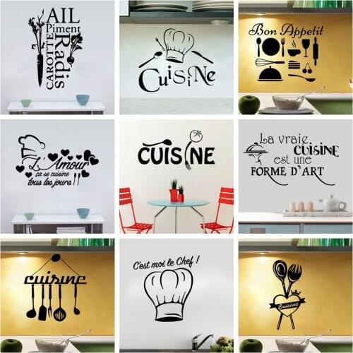 Hot Sale Kitchen Stickers Chef Wall Sticker Pvc Wall Decals House Decoration Home Decor Decals Mural