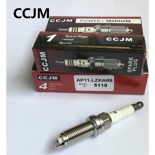 Iridium spark plug 4pcs/lot original AP11-LZKAR6 5118 CCJM for versal sentral frontier car candle LZKAR6AP-11 22401-ED815