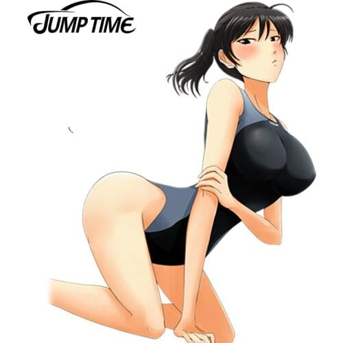 JumpTime 13cm x 10cm Hot Girl Amagami SS Anime Tsukahara Hibiki Beauty Vinyl Car Van Window Laptop Fridge Decal Car Sticker