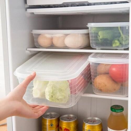Kitchen Storage Refrigerator Fresh Keeping Box Kitchen Household Food Storage Box Large Capacity Sealed Vegetable Fruit Boxs