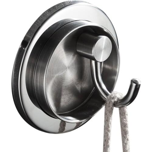 Leyden Stainless Steel Hidden Foldable Towel Hook,Brushed Finish Coat Hanger Decorative Home Storage Wall Mounted Invisible