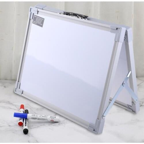 Magnetic Foldable Double Sided with Holder for Whiteboard Dry Wipe White Board Marker Writing Record Message Pad Kid Gift