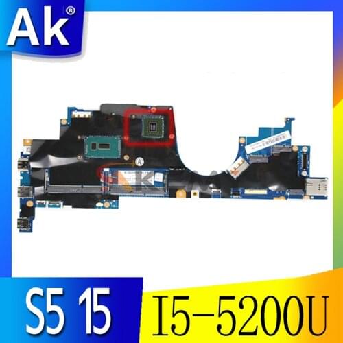 Laptop motherboard for Lenovo YOGA S5 15 Mainboard ZIUS1 LA-B591P CPU I5-5200U SR23Y N15S-GT-S-A2 2G RAM FRU:00JT358