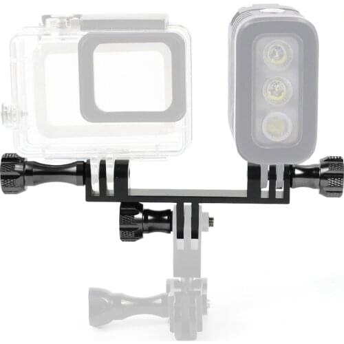 GloryStar Metal Bracket With 3pcs Aluminum Thumb Knob Screws Camera Tripod Mount Base for Gopro hero4 3+ 3 2 XIAOYI SJ4000