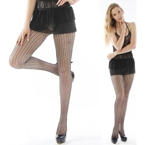 Fashion Styles Womens Lady Pantyhose Girls Black Sexy Fishnet Pattern Jacquard Stockings Tights 137