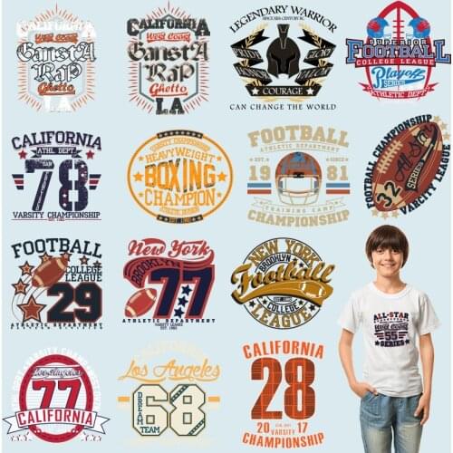 Fashion trend simple letters Washable Stickers on fabric diy craft manualidades Heat Transfer PVC Patch Letter Stickers