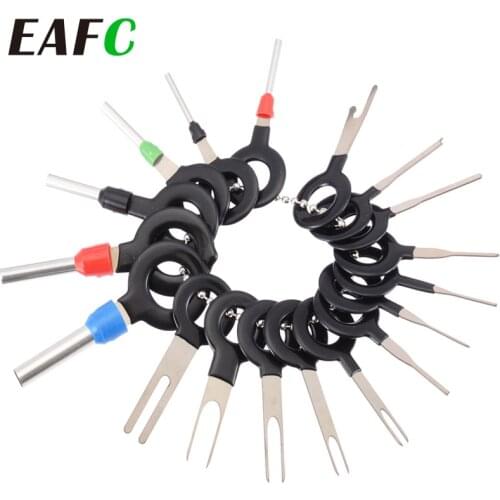 18Pcs 11Pcs Automotive Plug Terminal Remove Tool Set Key Pin Car Electrical Wire Crimp Connector Extractor Kit Car Accessories