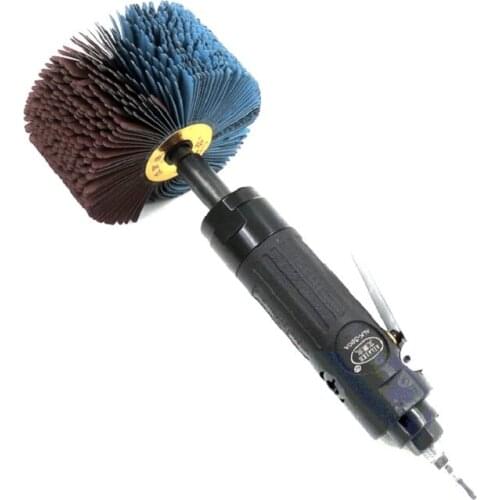 New 1Pcs Air Polisher use Emery Abrasive Brush Sanding Wheel for Woodworking Groove Linear Polishing Antiquing Grinding