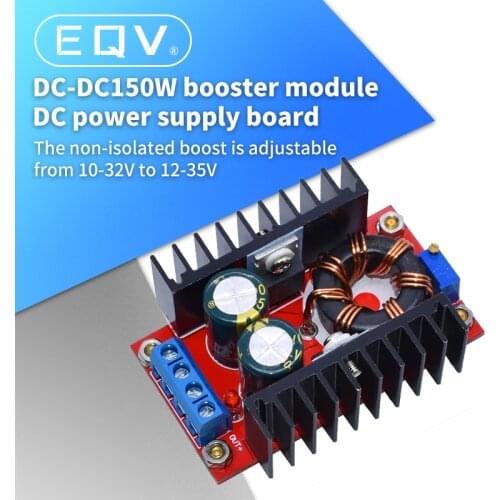 150W Boost Converter DC-DC 10-32V to 12-35V Step Up Voltage Charger Module
