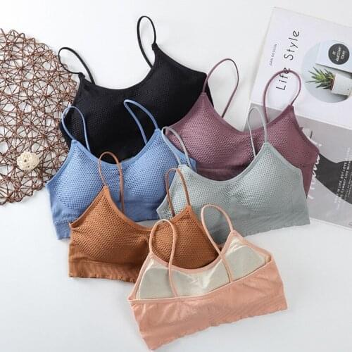 Push Up Solid Bra Elastic Gathering Bralette Summer Anti-light Korean Style Wild Backless Top Sexy Seamless Wirefree Breathable