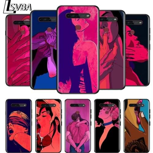 Sexy Lips Hot Girl For LG G8 V30 V35 V40 V50 V60 Q60 K40S K50S K41S K51S K61 K71 K22 K31 K42 K92 ThinQ 5G Phone Case