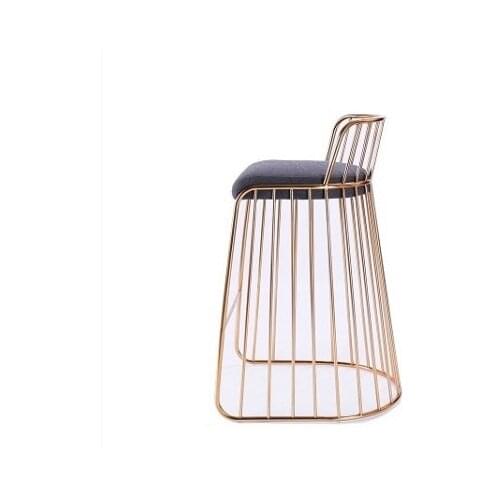 Nail Chair Net Red Back Nordic Dining Chair Tea Shop Dressing Chair Dressing Stool Cafe Leisure Iron Chair
