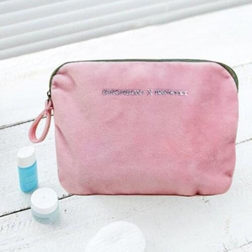 Embroidered Letter Tampon Storage Bag Sanitary Pad Pouch Girls Cosmetic Bags Makeup Lipstick Key Earphone Data Cables Organizer