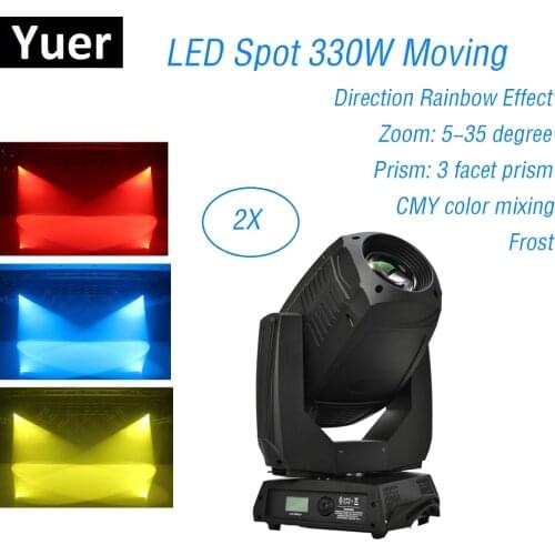 2020 Stage Lighting LED 330W Spot Moving Head Light 3 Facet Prism With Bi-Direction Rotating For Disco Light Stage Effect led