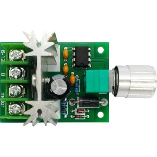 High Power 6A 6V-12V PWM No-Polarity DC Motor Speed Regulator Controller Board Speed Motor Control Switch Board