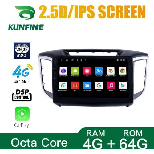 Octa Core 1024*600 Android 10.0 Car DVD GPS Navigation Player Deckless Car Stereo For Hyundai IX25 2014-2020 Radio Headunit wifi