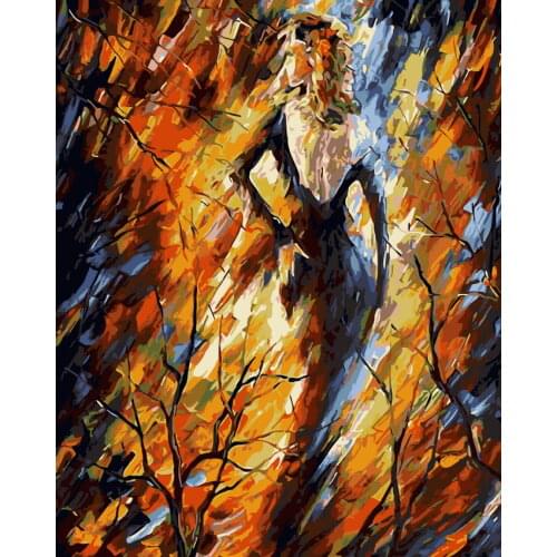 Frameless canvas painting by numbers wall decor diy picture oil painting on canvas for home decor 4050 back