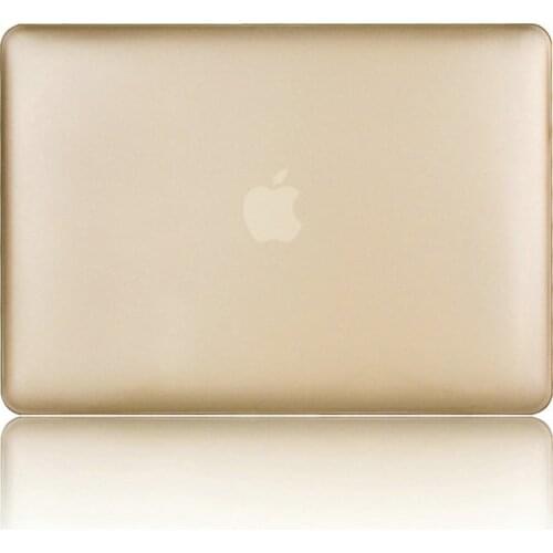 Golden Case Laptop Bag Shell For Macbook air 11 pro 13 retina 12 15 Touchbar Sleeve Notbook Hard Case For Mac book without logo