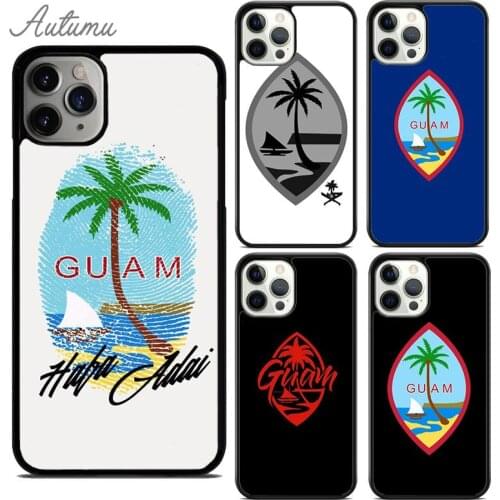 Guam Flag Phone Case for iPhone 11 12 Pro Max mini X XR XS SE 2020 5 6S 7 8 Plus Samsung Galaxy S8 S9 S10 Cover shell coque