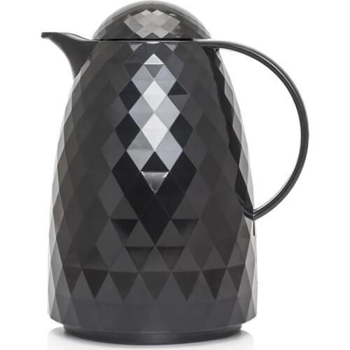 1 Lt Black Flat Cap Prism Thermos