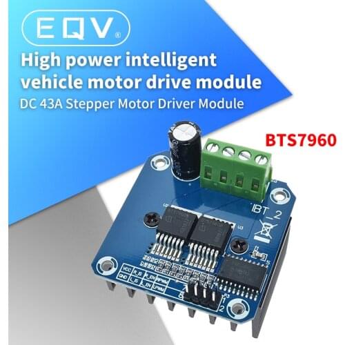 Double BTS7960 43A H-bridge High-power Motor Driver module/ diy smart car Current diagnostic