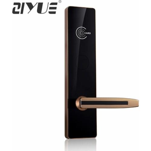 High Class Digital Electric RFID Card Hotel Electronic Door Lock For Flat Apartment