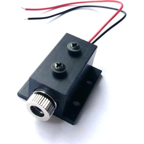 New 5mW 850nm Infrared IR Laser Diode DOT Module DC3.2V Focusable Unit w 12mm Black Heatsink