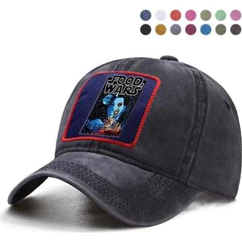 Janpanese Anime Food Wars Baseball Cap Woman Ponytail Caps Dad Trucker Solid Hats Snapback Casquette Boinas Caps Sun Shade 2020