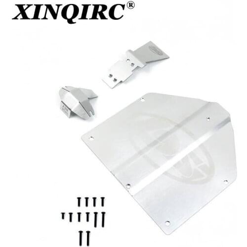 Losi 1 / 10 Baja Rey V2 armor chassis metal slide plate stainless steel crash guard car accessories
