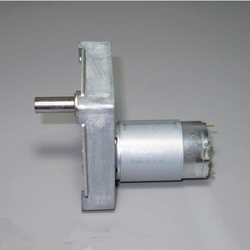 Mabuchi RS555-3550 DC 6V 9V 12V 35rpm-70rpm Slow Speed Super Torque Platform Type Geare Motor 9.5mm D Shaft 7-shaped Motor