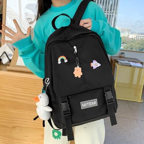 Campus Cute Womens Backpacks for Girls Mori Schoolbag for Teens Female Harajuku Junior High School Student Backpack Women 56